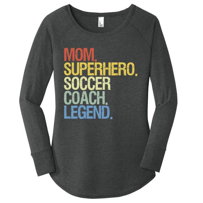 Soccer Coach Mom Women's Perfect Tri Tunic Long Sleeve Shirt