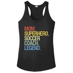 Soccer Coach Mom Ladies PosiCharge Competitor Racerback Tank