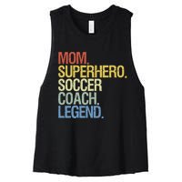 Soccer Coach Mom Women's Racerback Cropped Tank