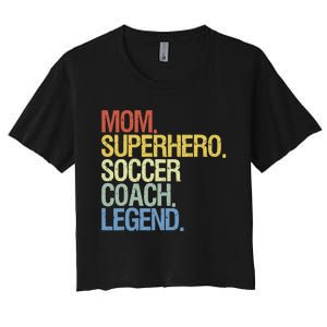 Soccer Coach Mom Women's Crop Top Tee