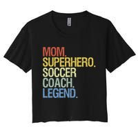 Soccer Coach Mom Women's Crop Top Tee