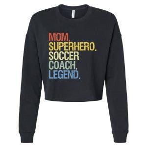 Soccer Coach Mom Cropped Pullover Crew