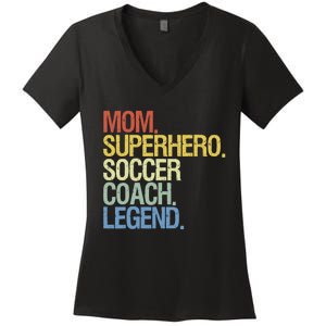 Soccer Coach Mom Women's V-Neck T-Shirt