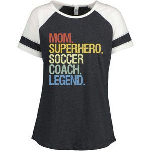 Soccer Coach Mom Enza Ladies Jersey Colorblock Tee