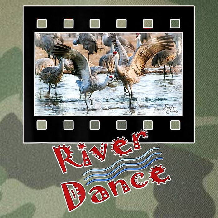 Sandhill Crane Migration Photograph River Dance Legacy Tie Dye Trucker Hat