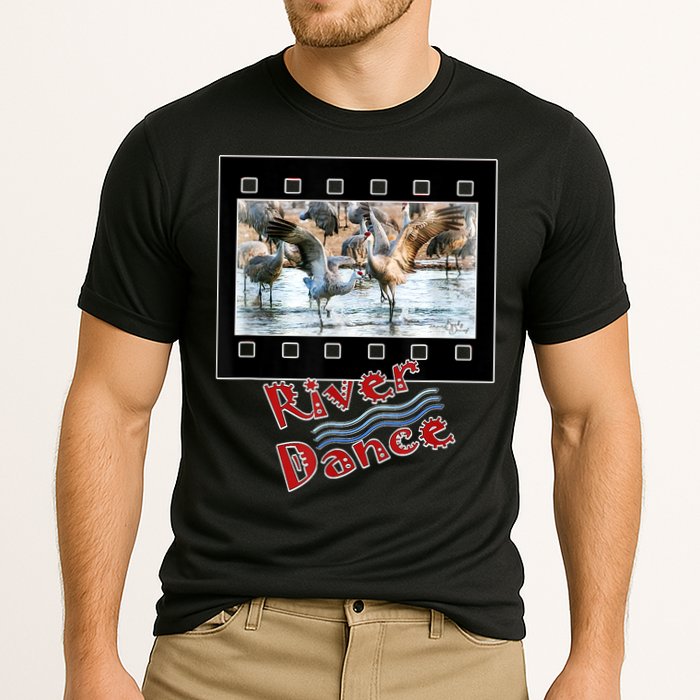 Sandhill Crane Migration Photograph River Dance Performance Shirt