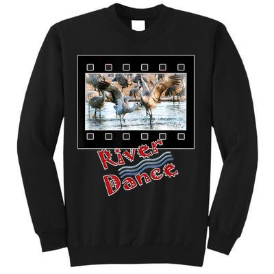Sandhill Crane Migration Photograph River Dance Sweatshirt