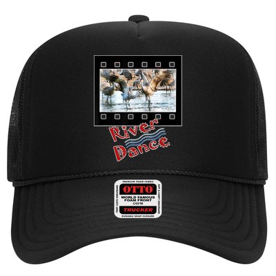 Sandhill Crane Migration Photograph River Dance Trucker Hat