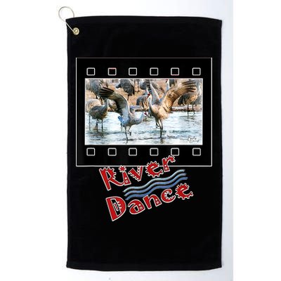 Sandhill Crane Migration Photograph River Dance Golf Towel