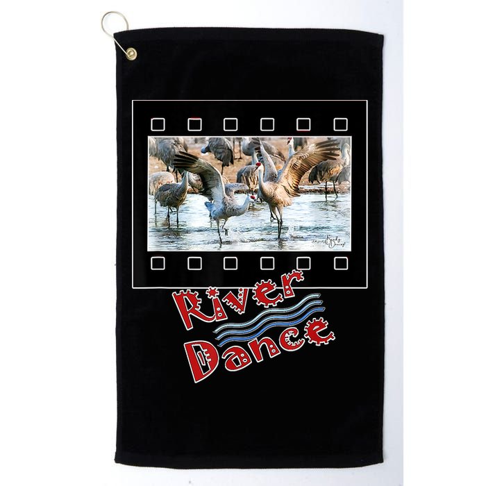 Sandhill Crane Migration Photograph River Dance Golf Towel