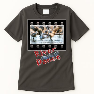 Sandhill Crane Migration Photograph River Dance Tall T-Shirt