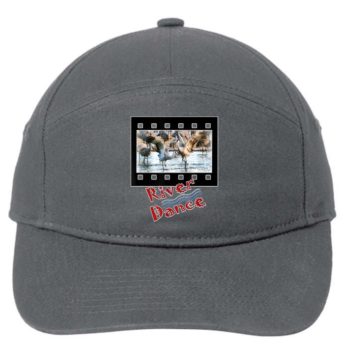 Sandhill Crane Migration Photograph River Dance 7-Panel Snapback Hat
