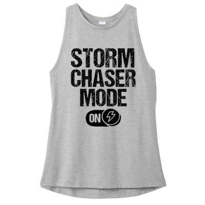 Storm Chaser Meteorologist Storm Chasing Ladies PosiCharge Tri-Blend Wicking Tank