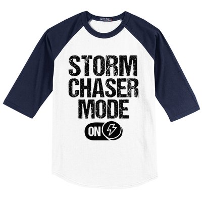 Storm Chaser Meteorologist Storm Chasing Baseball Sleeve Shirt