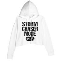 Storm Chaser Meteorologist Storm Chasing Crop Fleece Hoodie