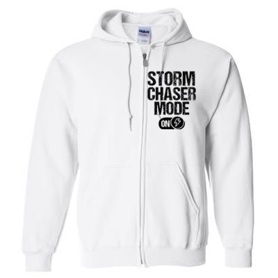 Storm Chaser Meteorologist Storm Chasing Full Zip Hoodie