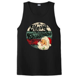 Santa Claus Merry Christmas Face Old Fashioned PosiCharge Competitor Tank