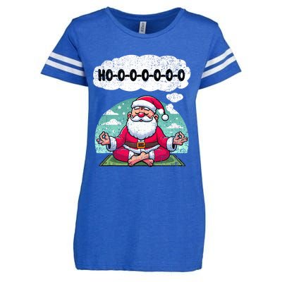 Santa Claus Meditating Christmas Yoga Lover Xmas Holiday Tank Top Enza Ladies Jersey Football T-Shirt