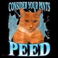 Silly Cat Meme Consider Your Pants Peed Full-Length Apron With Pockets