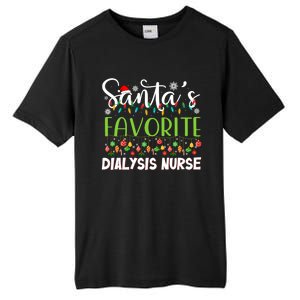 Santa Claus Merry Christmas SantaS Favorite Dialysis Nurse Gift Tall Fusion ChromaSoft Performance T-Shirt