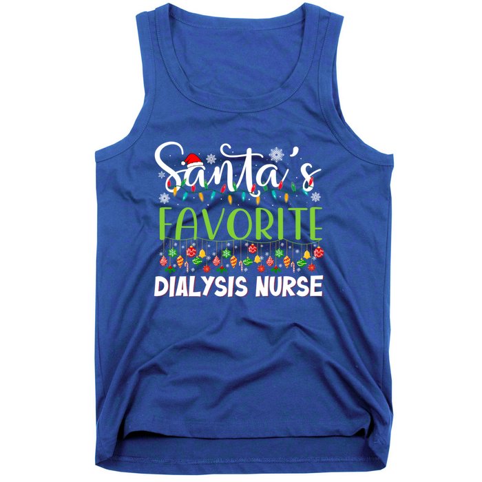 Santa Claus Merry Christmas SantaS Favorite Dialysis Nurse Gift Tank Top