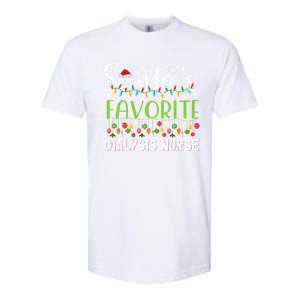 Santa Claus Merry Christmas SantaS Favorite Dialysis Nurse Gift Softstyle CVC T-Shirt