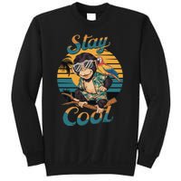 Stay Cool Monkey With Parrot Friend Jungle Time Fun Sweatshirt