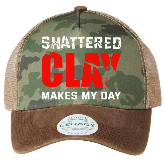 Shattered Clay Makes My Day Trap Skeet Shooting Clay Pigeon Legacy Tie Dye Trucker Hat