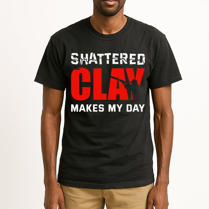 Shattered Clay Makes My Day Trap Skeet Shooting Clay Pigeon Tall T-Shirt