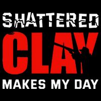 Shattered Clay Makes My Day Trap Skeet Shooting Clay Pigeon Backpack