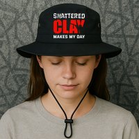 Shattered Clay Makes My Day Trap Skeet Shooting Clay Pigeon Bucket Hat