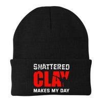 Shattered Clay Makes My Day Trap Skeet Shooting Clay Pigeon Beanie