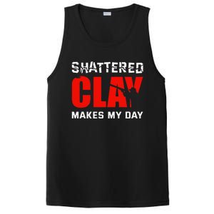 Shattered Clay Makes My Day Trap Skeet Shooting Clay Pigeon PosiCharge Competitor Tank