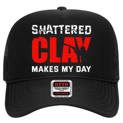 Shattered Clay Makes My Day Trap Skeet Shooting Clay Pigeon Trucker Hat