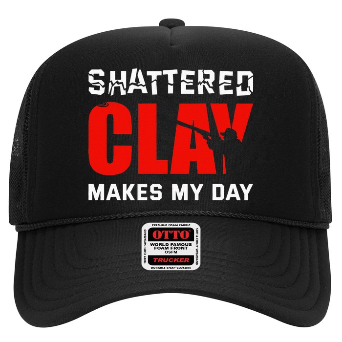Shattered Clay Makes My Day Trap Skeet Shooting Clay Pigeon Trucker Hat