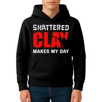Shattered Clay Makes My Day Trap Skeet Shooting Clay Pigeon Kids Hoodie