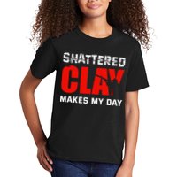 Shattered Clay Makes My Day Trap Skeet Shooting Clay Pigeon Kids T-Shirt