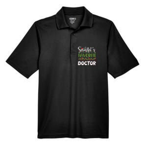 Santa Claus Merry Christmas SantaS Favorite Doctor Great Gift Men's Origin Performance Pique Polo