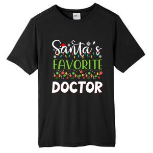 Santa Claus Merry Christmas SantaS Favorite Doctor Great Gift Tall Fusion ChromaSoft Performance T-Shirt