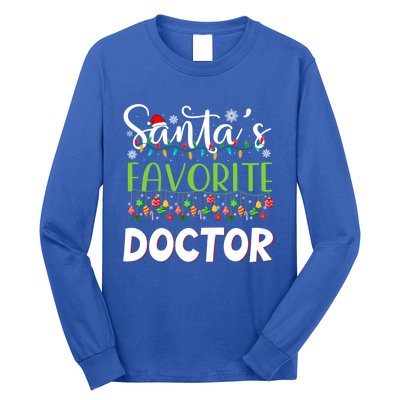 Santa Claus Merry Christmas SantaS Favorite Doctor Great Gift Long Sleeve Shirt