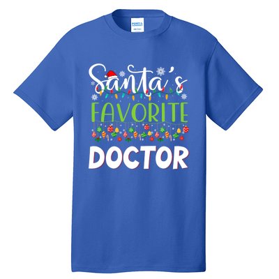 Santa Claus Merry Christmas SantaS Favorite Doctor Great Gift Tall T-Shirt