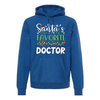 Santa Claus Merry Christmas SantaS Favorite Doctor Great Gift Premium Hoodie