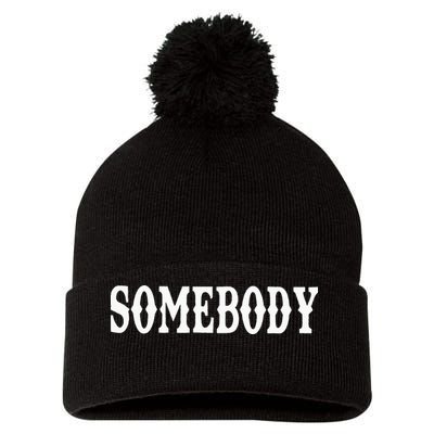 Somebody Couples Matching Somebody's Problem Pom Pom 12in Knit Beanie