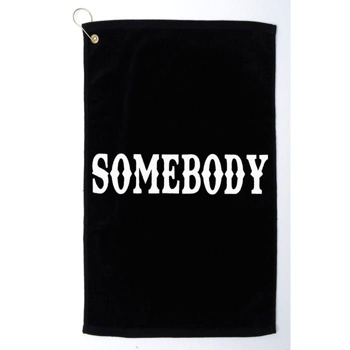 Somebody Couples Matching Somebody's Problem Golf Towel