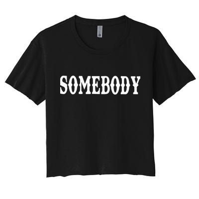 Somebody Couples Matching Somebody's Problem Crop Top