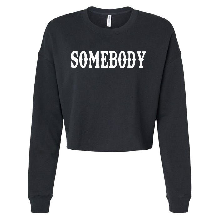 Somebody Couples Matching Somebody's Problem Cropped Pullover Crew