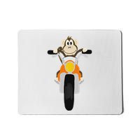 Southerndesigns Cool Monkey Riding Motorcycle Mousepad