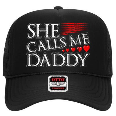 She Calls Me Daddy Sexy DDLG Kinky BDSM Sub Dom Submissive High Crown Mesh Back Trucker Hat