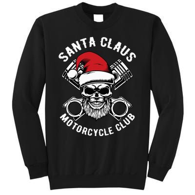 Santa Claus Motorcycle Club Christmas Pajama Cool Xmas Biker Sweatshirt