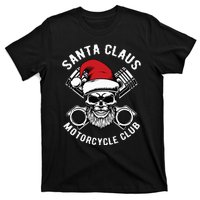 Santa Claus Motorcycle Club Christmas Pajama Cool Xmas Biker T-Shirt